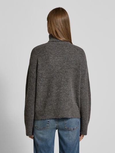 Selected Relaxed Fit Rollkragenpullover aus Woll-Mix mit Alpaka-Anteil Modell 'LULU' Mittelgrau 5