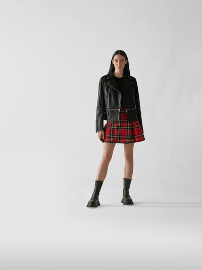 Christopher Kane Lederjacke mit Reißverschluss Schwarz 1