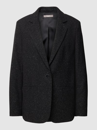 Jake*s Collection Blazer mit Woll-Seide-Anteil und Strukturmuster Black 2