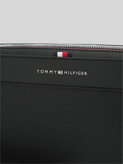Tommy Hilfiger Kulturbeutel/ Kosmetiktasche mit Logo-Schriftzug Modell 'CENTRAL POUCH' Black 2