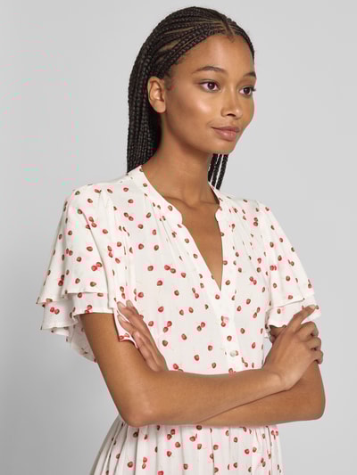 Only Tailliertes Minikleid mit Bindegürtel Modell 'NOVA' Weiss 3