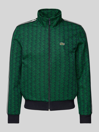 Lacoste Sweatjacke mit Allover-Muster Gruen 2