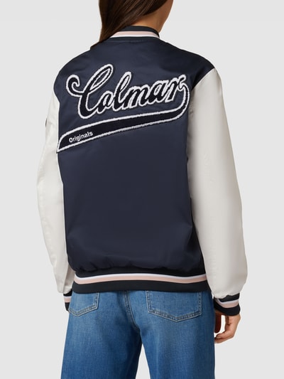 Colmar Originals Collegejack met labelpatch Marineblauw - 5