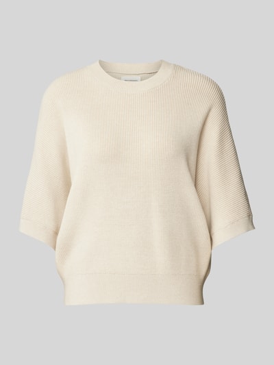 MSCH Copenhagen Gebreide pullover met 1/2-mouwen, model 'Amari Rachelle' Beige - 2