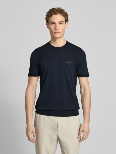 BOSS Green Regular Fit T-Shirt aus Baumwoll-Mix Modell 'MOMENTUM-LITE' Marine 4