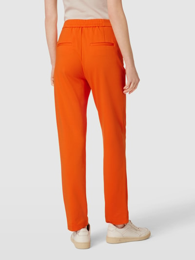 Oui Spodnie materiałowe z elastycznym pasem Pomarańczowy 5