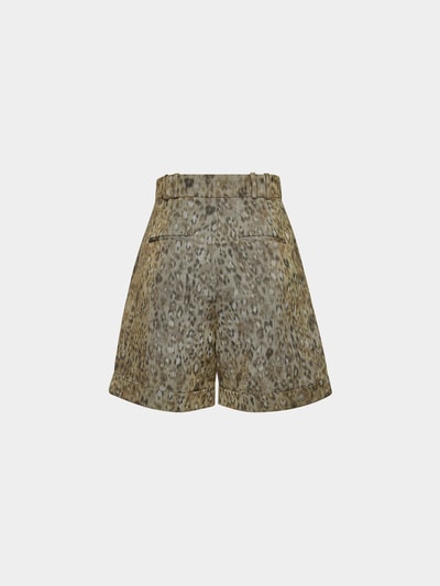 Iro High Waist Shorts Khaki 7