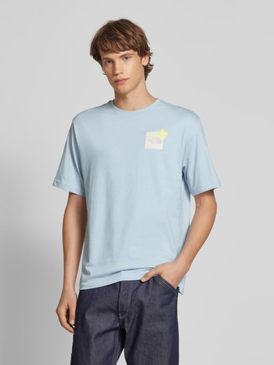 The North Face T-shirt met labelprint Lichtblauw - 5