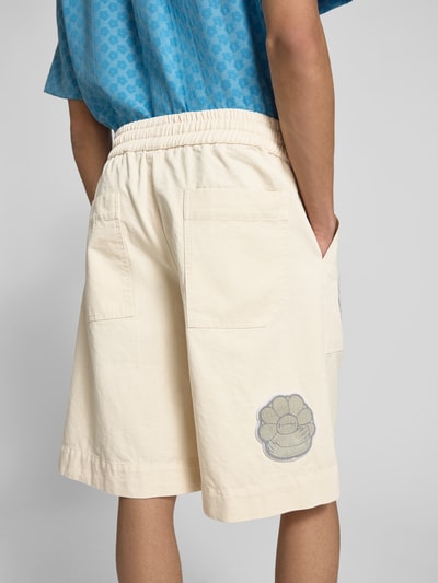 ISNURH Shorts mit elastischem Bund Beige 3