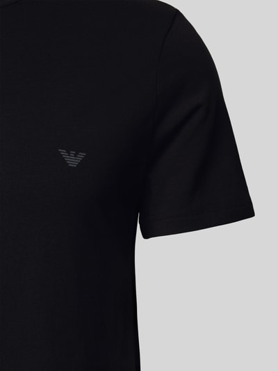 Emporio Armani T-Shirt mit Label-Print im 2er-Pack Black 2
