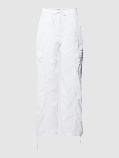 Calvin Klein Jeans Cargohose mit Cargotaschen Weiss 2