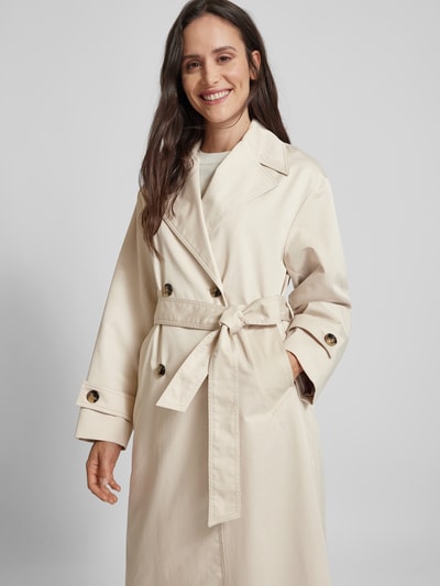 Mango Trenchcoat mit Bindegürtel Modell 'ANGELA' Offwhite 3