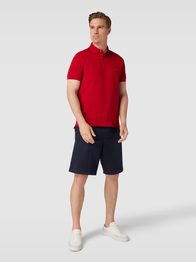 Tommy Hilfiger Poloshirt met labelstitching Rood - 1