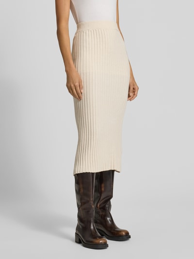 Soyaconcept Strickrock mit Strukturmuster Modell 'KANITA' Ecru Melange 4