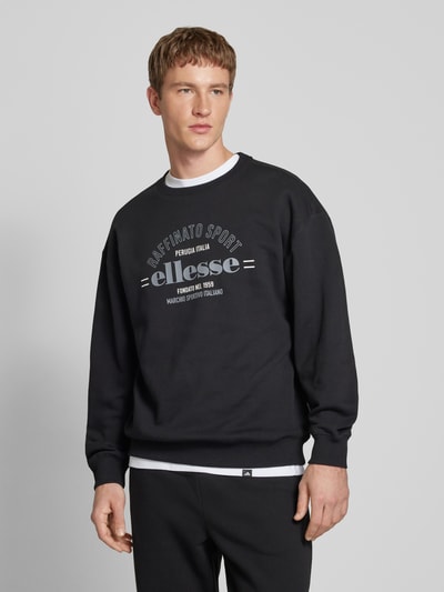 Ellesse Sweatshirt mit Label-Print Modell 'SADALI' Black 4