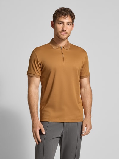 SELECTED HOMME Regular fit poloshirt van katoenmix, model 'FAVE' Koper - 4