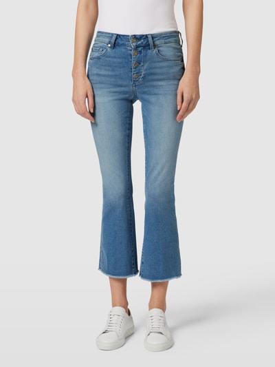 Liu Jo White Flared fit jeans met labelpatch Lichtblauw - 4