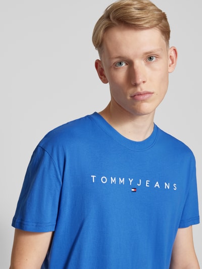 Tommy Jeans T-Shirt mit Label-Print Royal 3