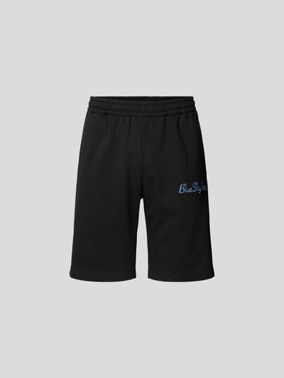 Blue Sky Inn Sweatshorts mit Label-Stitching Black 2