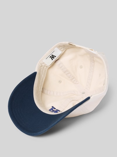 Wood Wood Basecap mit Label-Stitching Offwhite 2