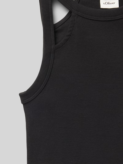 s.Oliver RED LABEL Slim Fit Tank Top mit Cut Outs Black 2