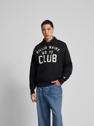 Billionaire Boys Club Sweatshirt mit kurzem Reißverschluss Black 4