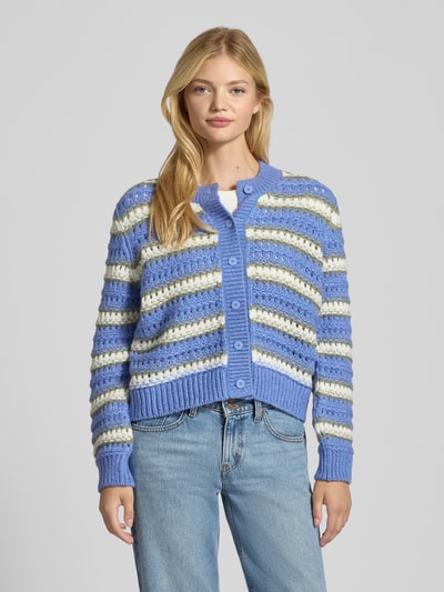 Marc O'Polo Denim Regular Fit Cardigan aus Schurwoll-Mix Bleu 4
