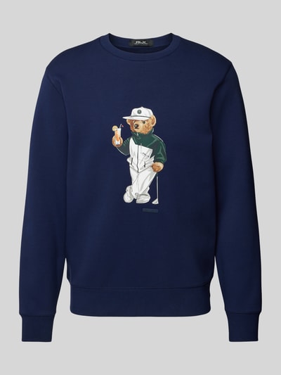 Polo Ralph Lauren Sweatshirt mit Motiv-Print und Rundhalsausschnitt Marine 2