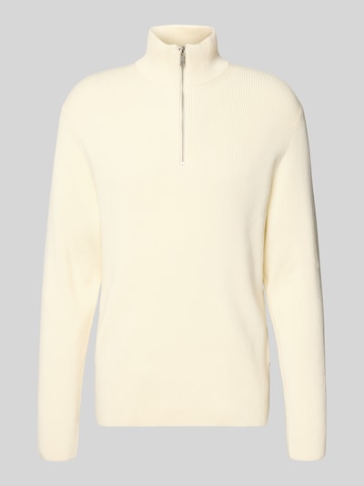 Lindbergh Gebreide pullover met schipperskraag Offwhite - 2