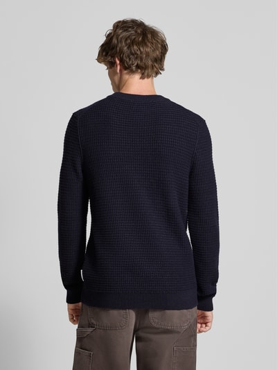 Marc O'Polo Denim Regular Fit Strickpullover aus Baumwoll-Mix Marine 5