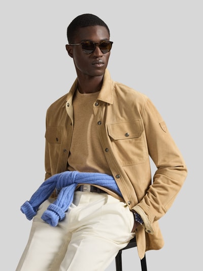 Polo Ralph Lauren Slim Fit T-Shirt aus reiner Baumwolle Camel 6