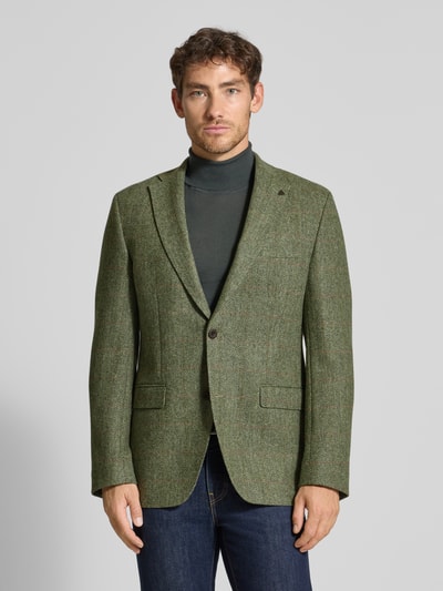 Roy Robson 2-knoops colbert met reverskraag Groen - 4