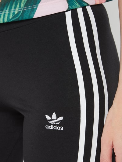 adidas Originals Legginsy z paskiem z logo Czarny 6