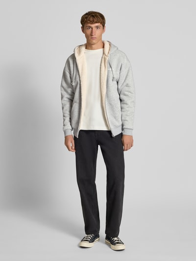 REVIEW Bluza rozpinana z kapturem Jasnoszary melanż 1