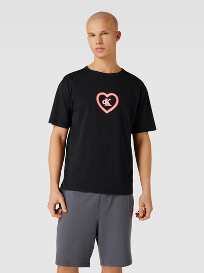 Calvin Klein Underwear T-shirt met motiefprint Zwart - 4