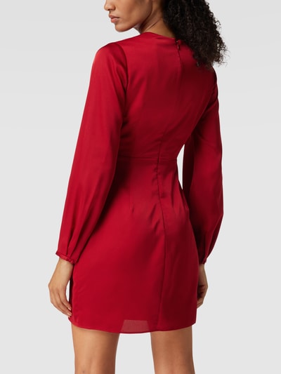 Jake*s Cocktail Cocktailkleid mit V-Ausschnitt Rot Melange 5