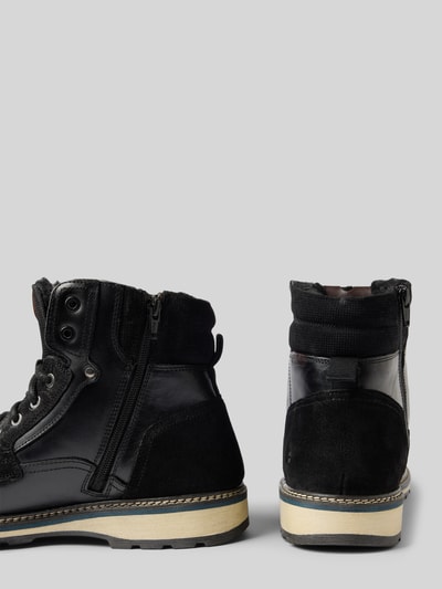 BULLBOXER Schnürstiefel mit Label-Detail Black 2
