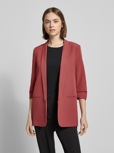 Only Regular Fit Blazer mit angedeuteten Paspeltaschen Modell 'ELLY' Rostrot 4