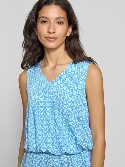 Milano Italy Jumpsuit met V-hals Bleu - 3