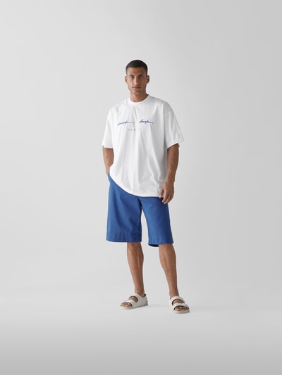 VETEMENTS Oversized T-Shirt mit Label-Print Weiss 1