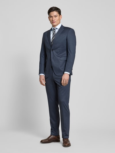 Profuomo Slim Fit Business-Hemd mit Kentkragen Modell 'Cutaway' Bleu 1