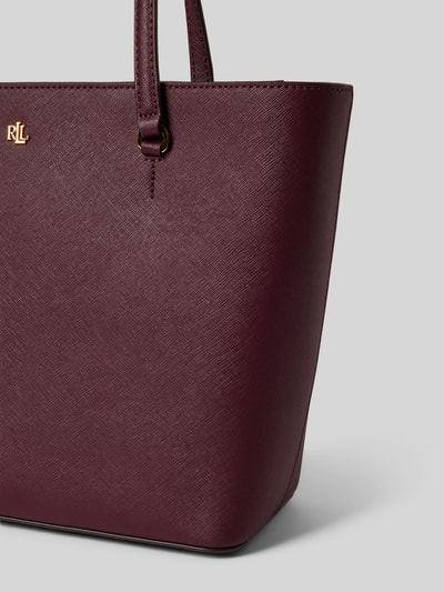 Lauren Ralph Lauren Shopper met logo-applicatie, model 'KARLY' Donkerrood - 3