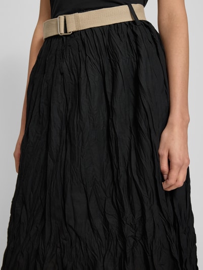 ZABAIONE Midi-rok met plooien Zwart - 3