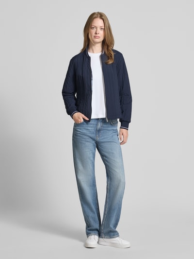 Scotch & Soda Jack met steekzakken opzij en labeldetail Marineblauw - 1