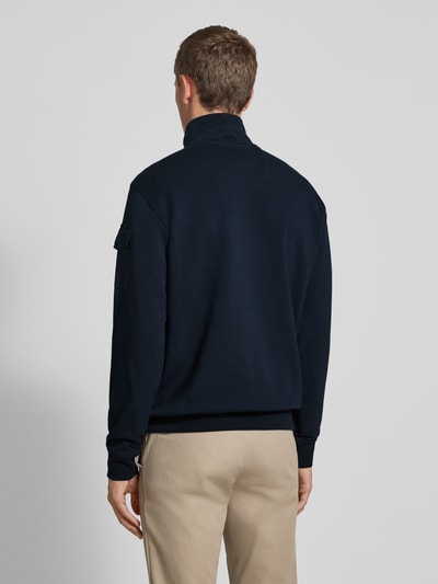 PME Legend Sweatshirt met schipperskraag en labeldetail Marineblauw - 5