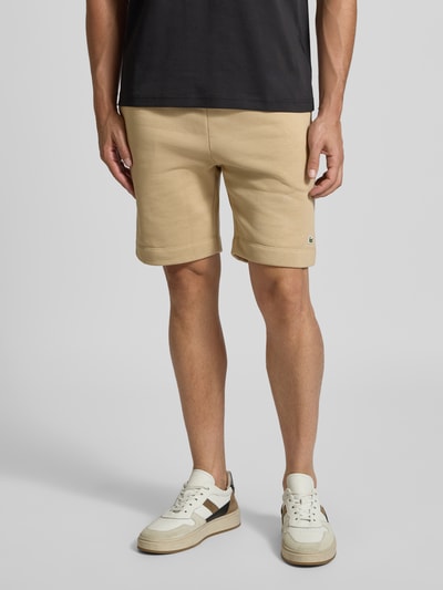 Lacoste Regular fit sweatshorts van katoenmix Beige - 4