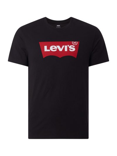 Levi's® T-shirt z nadrukiem z logo  Czarny 1