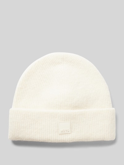 Marc O'Polo Denim Czapka beanie z detalem z logo Złamany biały 1