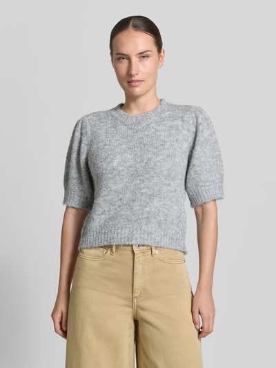 VERO MODA Regular fit pullover met wol model 'NOVAH' Middengrijs - 4