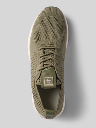 Marc O'Polo Lage sneakers met elastische bandjes Kaki - 3